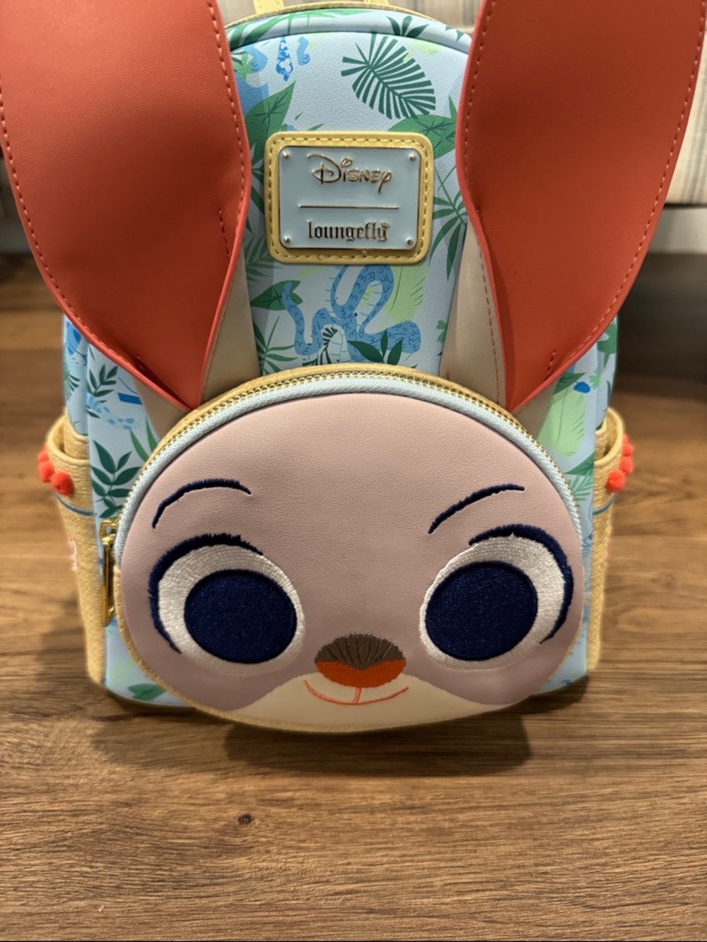 Loungefly Disney Zootopia 2 Tropical Judy Hoops Backpack - Pink, Coral & Blue